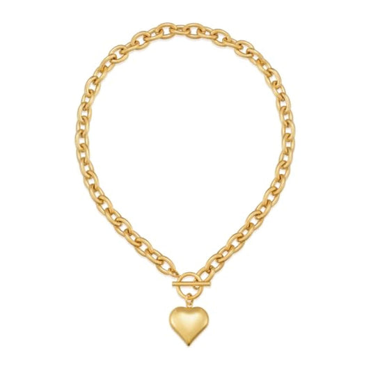 18K Gold Plated Coin Lion Head Pendant Necklace Chunky Paperclip Choker Necklace For Gifts On Birthday Holidays For Women Girls