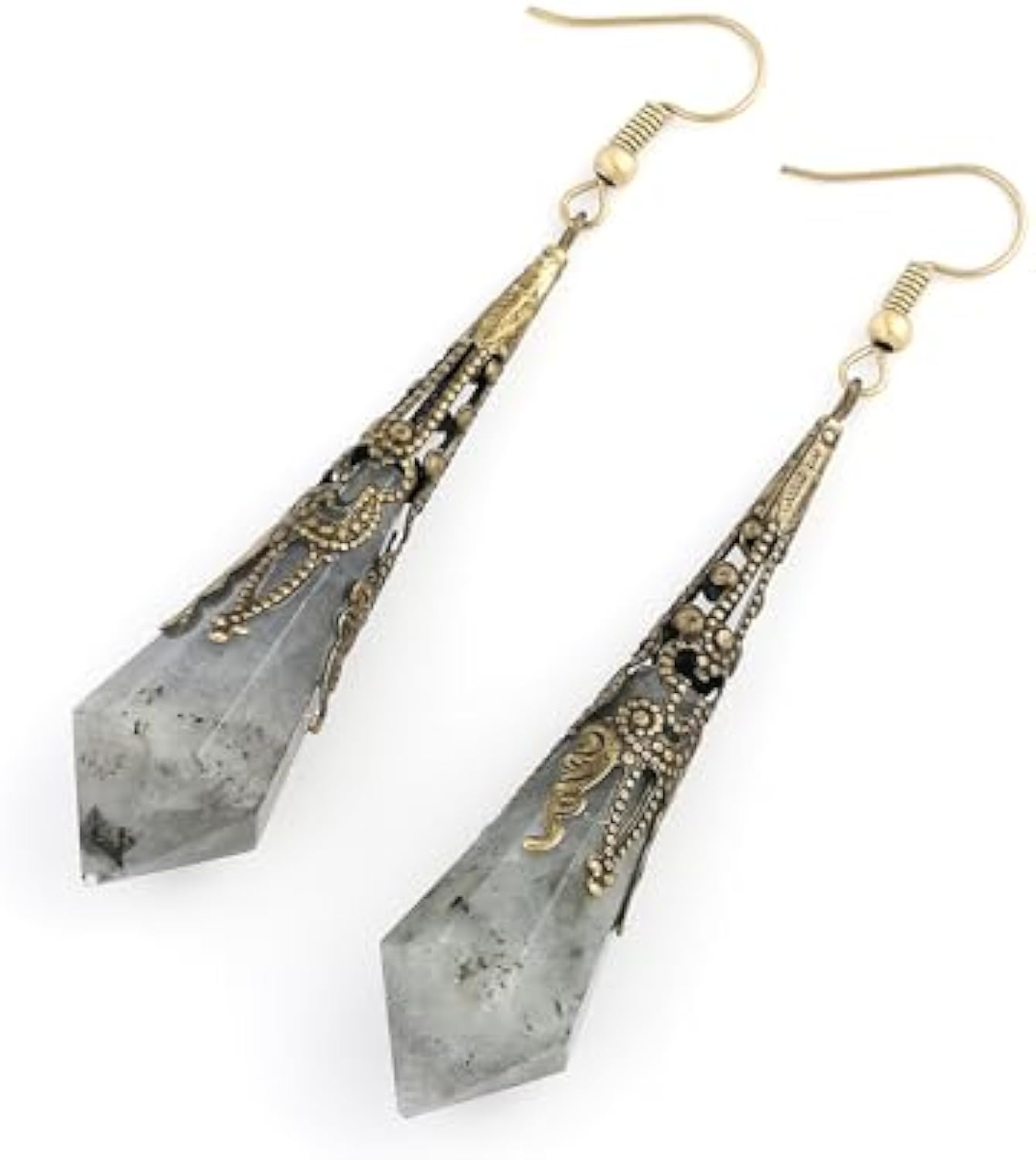 Boho Multiple Style Natural Stone Earrings for Women Unique Healing Gemstone Energy Hypoallergenic Lightweight Dangle Drop Earrings Multiple Styles Earrings Jewelry for Birthday Party Gift