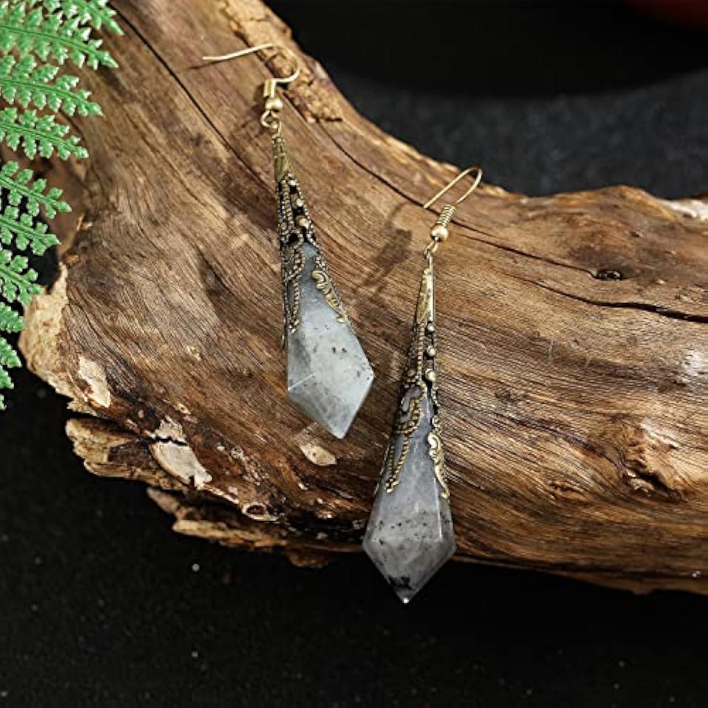 Boho Multiple Style Natural Stone Earrings for Women Unique Healing Gemstone Energy Hypoallergenic Lightweight Dangle Drop Earrings Multiple Styles Earrings Jewelry for Birthday Party Gift