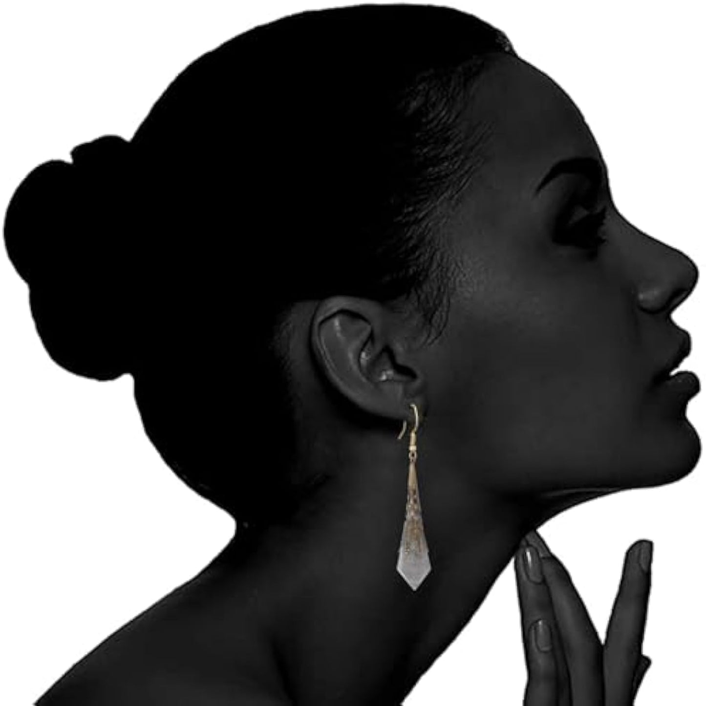 Boho Multiple Style Natural Stone Earrings for Women Unique Healing Gemstone Energy Hypoallergenic Lightweight Dangle Drop Earrings Multiple Styles Earrings Jewelry for Birthday Party Gift