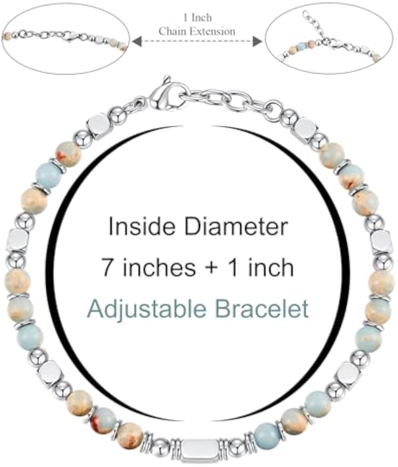 Beaded Bracelets for Women - Silver and Gold Boho Bracelets, Trendy Jewelry Gifts for Lover, Mom, Friends