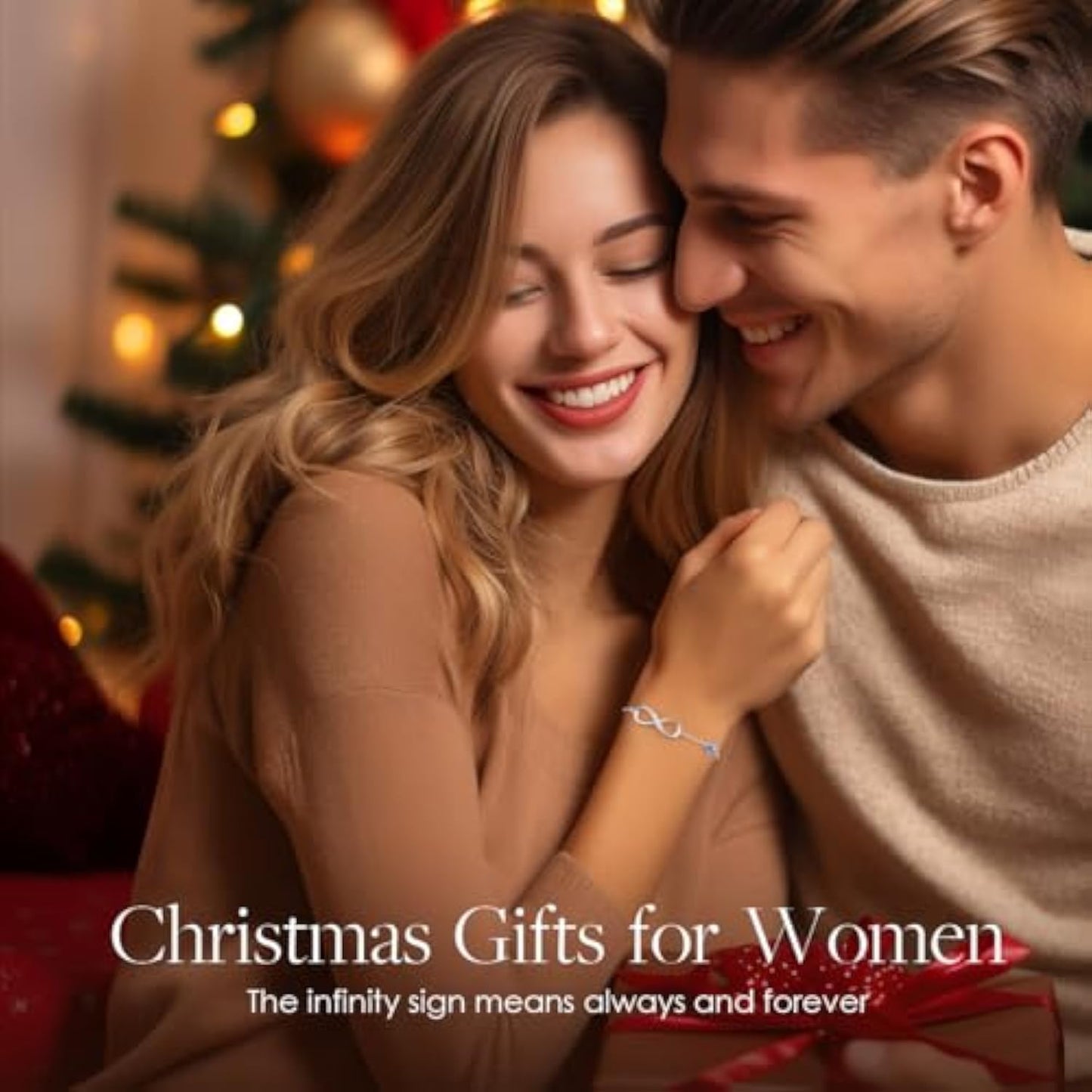 Infinity Heart Birthstone Charm Link Bracelet for Women 925 Sterling Silver Adjustable Mother's Day Gift Anniversary Birthday Jewelry for Wife Girlfriend Her