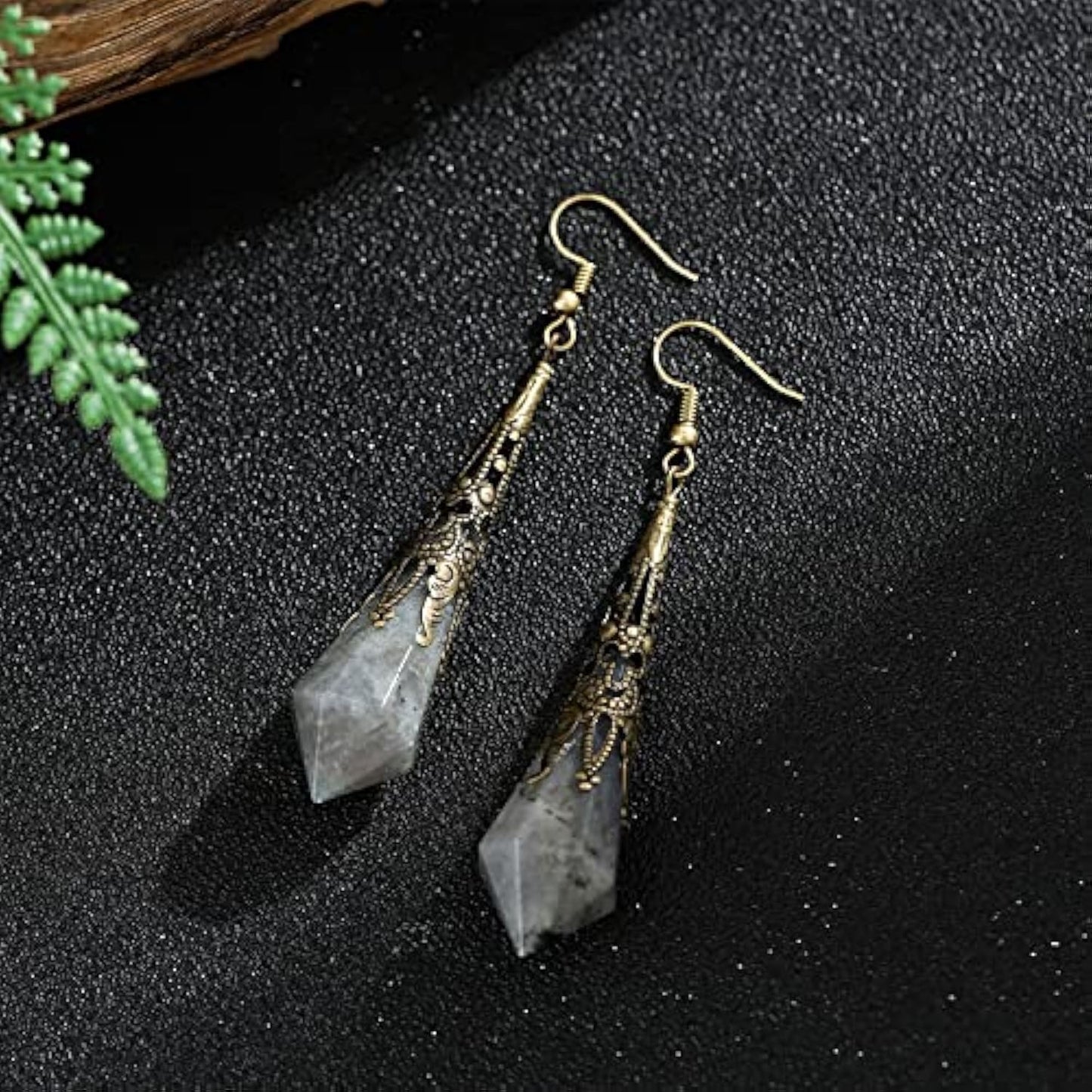 Boho Multiple Style Natural Stone Earrings for Women Unique Healing Gemstone Energy Hypoallergenic Lightweight Dangle Drop Earrings Multiple Styles Earrings Jewelry for Birthday Party Gift