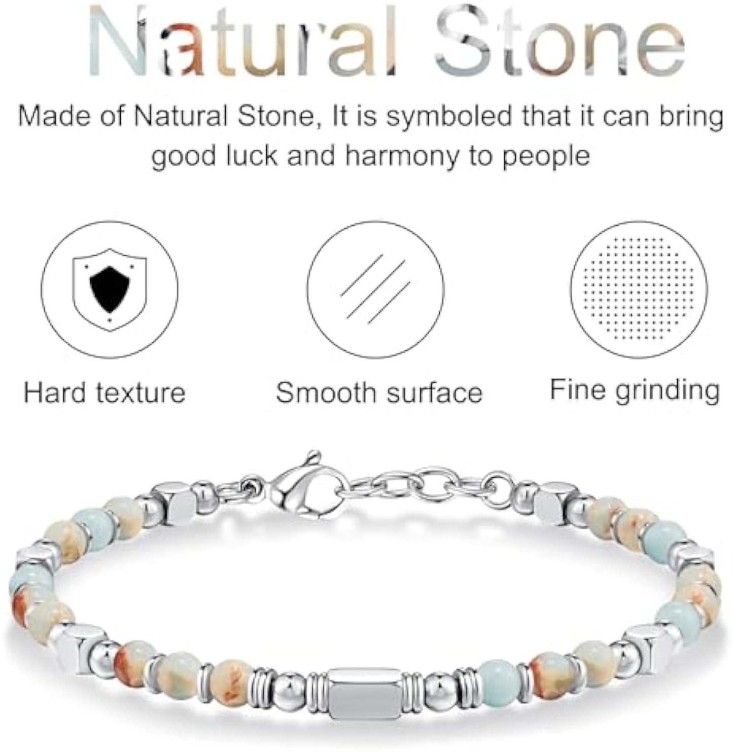 Beaded Bracelets for Women - Silver and Gold Boho Bracelets, Trendy Jewelry Gifts for Lover, Mom, Friends